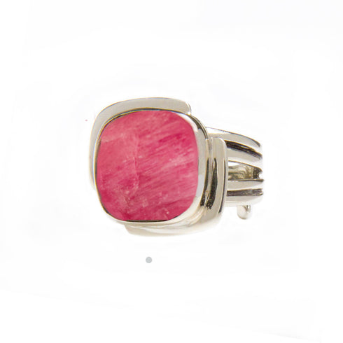 Art Deco Ring in Silver Gold & various gemstones